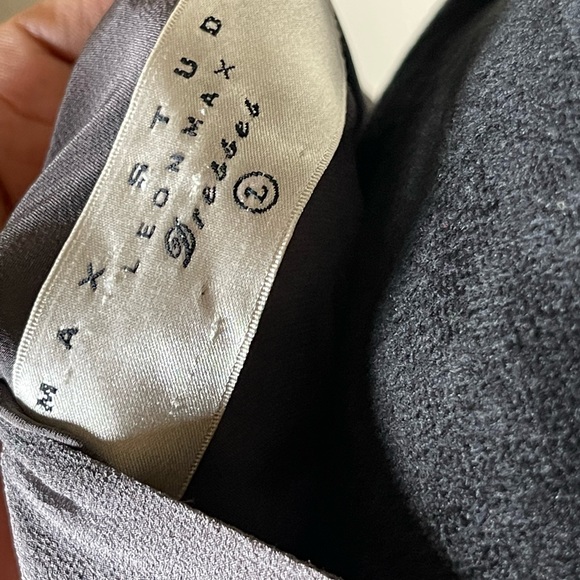 Max Studio Gray Sleeveless Detailed Maxi Dress Size 2 - Picture 5 of 6